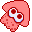 Pink Splatoon squid. Colors from the Hana or Dango splatfest, which refers to the Japanese idiom Hana yori Dango (Dessert/Dumplings over Flowers) which is abou practicality over beauty.