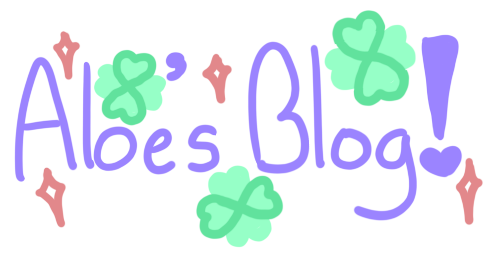 It's a header, but it's not really that important. It simply reads 'Aloe's Blog'